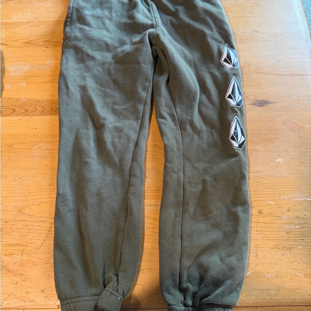 Volcom Kids Olive Green Joggers
